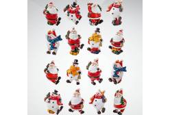 Украшение новогоднее Mister Christmas (цвет: красный/белый, 8 см)